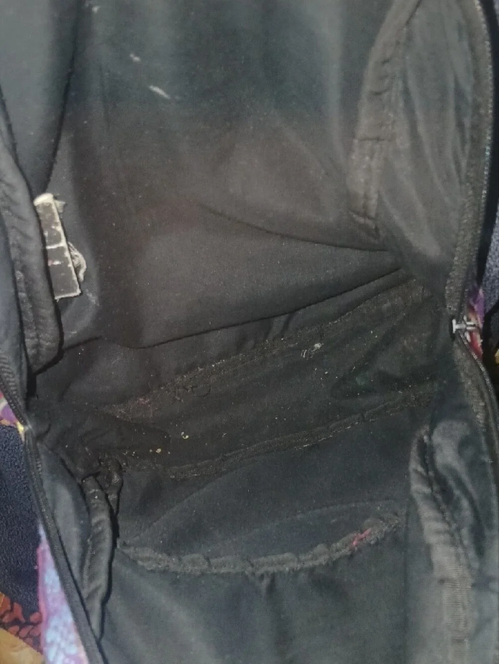 Spencer's Y2K Vintage Multicolor Striped Woven Mini Backpack W/ Flaw